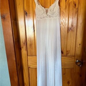 Vintage Olga Long Slip with Underwire